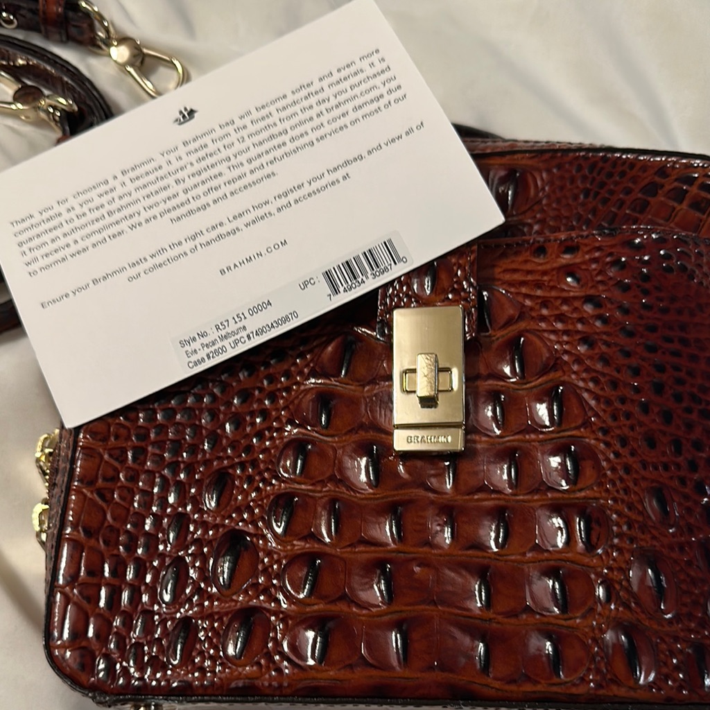 Brahmin Evie Pecan Melbourne Crissbody